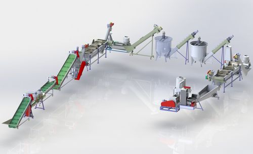 PET-Recyclinganlage - Liantai Machinery - für Flaschen / Metallabscheidung / durch Mahlen