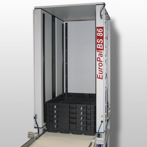 Aufstapel- und Entstapelmaschine / für Container - EuroPal BS series - modular automation GmbH - modular