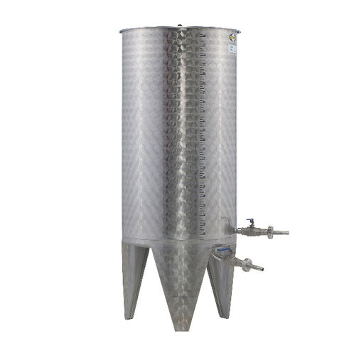 Weinbecken - Voran - Edelstahl / offen / zylinderförmig