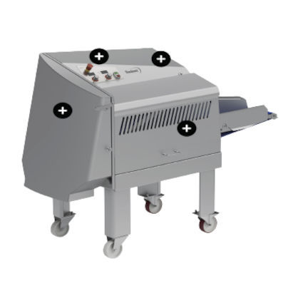 Industrielle Gemüsescheidemaschine - VG-180 - Dadaux SAS - Fleisch / automatisch / Edelstahl