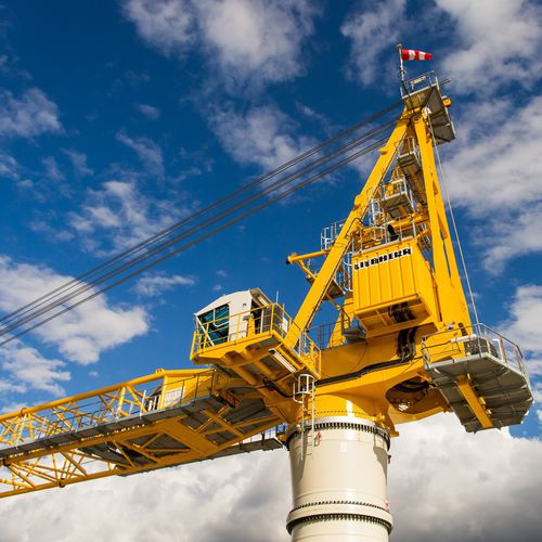 Kran für Offshoreanwendung - BOS 4200 - Liebherr Cranes - festinstalliert / Obendreher / für Wartungszwecke