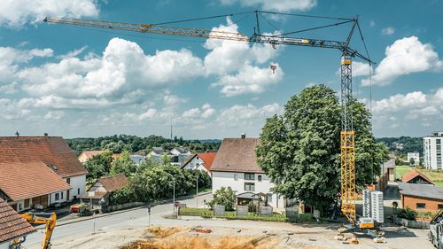 Festinstallierter Kran - 43 K - Liebherr Cranes - für Hubanwendungen / kompakt