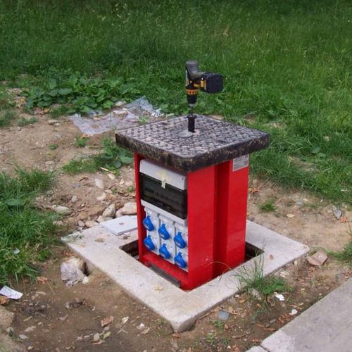 Versenkbarer Stromsäule - SG 01 - Siderghisa s.r.l. - für Außenbereich