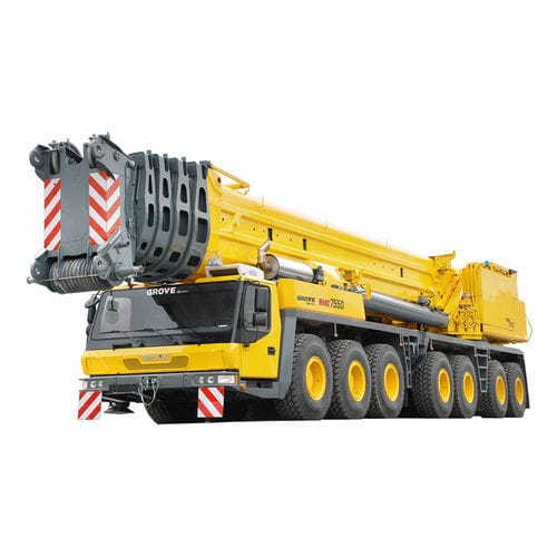 Mobiler Kran - GMK7550 - Manitowoc Cranes - Spitzenausleger / Offroader / 7-Achsen