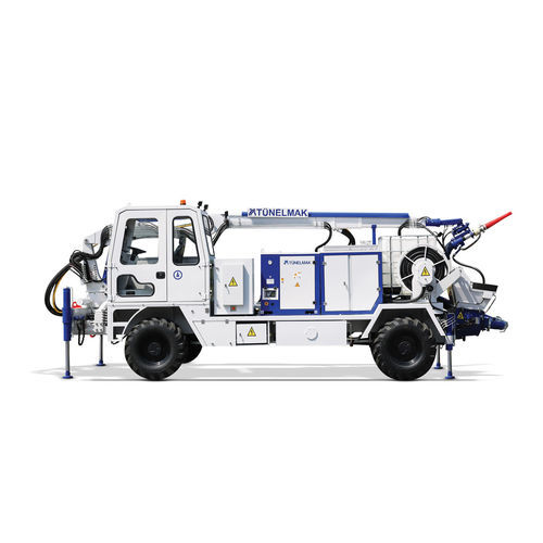 Mobile Betonpumpe - Adroit 450H/W - TUNELMAK CONSTRUCTION MACHINERY INC - für Außenbereich / für Baustelle / für schwierige Gelände