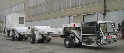 Plattformanhänger - BEIJING WOWJOINT MACHINERY CO., LTD. - 6-Achsen / mit Eigenantrieb / für den Tunnelbau