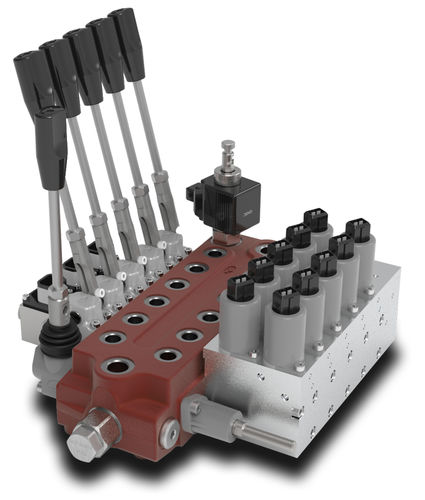Hydraulik-Wegeventil / Schieber - SDM081 series - WALVOIL - mit manueller Bedienung / elektro-hydraulisch / kompakt