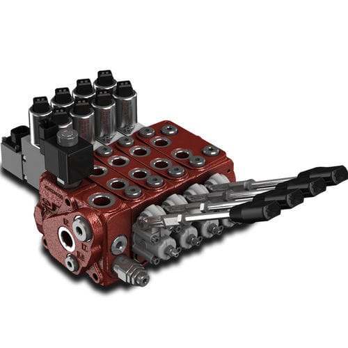 Hydraulik-Wegeventil / Schieber - DPX050 series - WALVOIL - elektro-hydraulisch / mit manueller Bedienung / kompakt