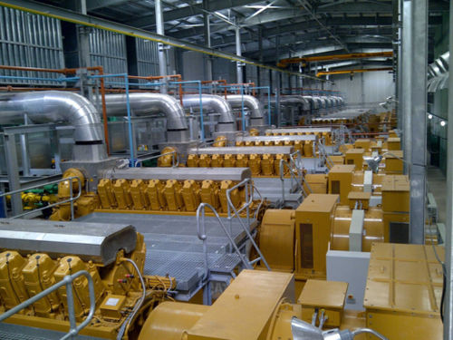 Gaskraftwerk - Caterpillar Energy Solutions GmbH - Kraft-Wärme-Kopplung / im Container