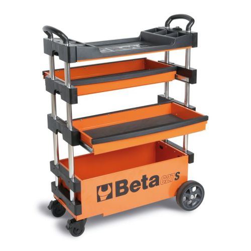 Transportwagen - C27S series - Beta Utensili - Metall / 4 Ebenen / Werkzeughalter