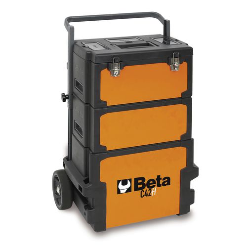 Transportwagen - C42H series - Beta Utensili - Metall / 3 Ebenen / Werkzeughalter