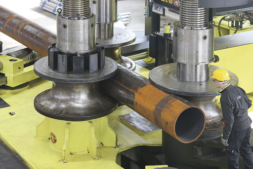 Hydraulische Biegemaschine - MG S.R.L. - Profil / Profil / mit 3 Rollen