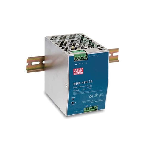 Stromversorgung für DIN-Schiene - NDR-480 series  - Mean Well - AC/DC / Einfachausgang / mit Kurzschluss-Schutz