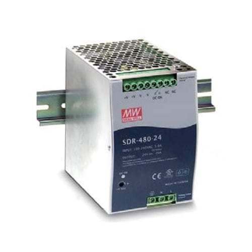Stromversorgung für DIN-Schiene - SDR-480 series - Mean Well - AC/DC / Einfachausgang / mit Kurzschluss-Schutz