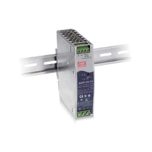Stromversorgung für DIN-Schiene - WDR-60 series - Mean Well - AC/DC / einstellbar / mit Kurzschluss-Schutz