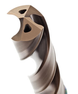 Vollmetall-Bohrer - MMS series - MITSUBISHI MATERIALS - für Edelstahl / Hochleistung / mit integrierter Kühlmittelzuführung