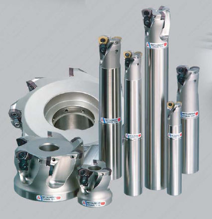 Walzenstirnfräser - AJX series - MITSUBISHI MATERIALS - Wendeplatten / Plan
