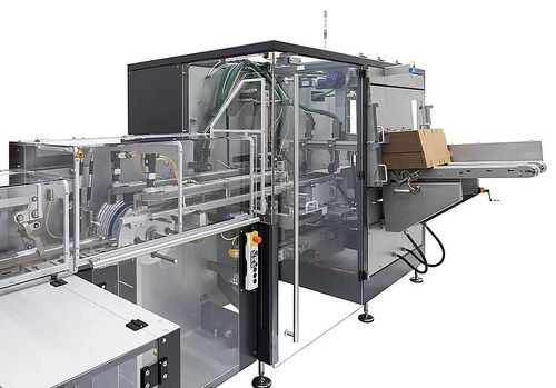 Kartonierer zur Rundumetikettierung - CMW - LOESCH Verpackungstechnik GmbH + Co. KG - vertikal / horizontal / für Schokoladeprodukte