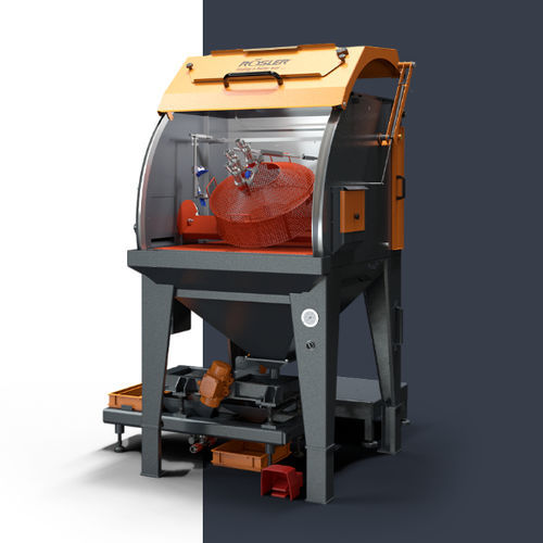 Injektor-Strahlkabine - RSKI 1000-S - RÖSLER OBERFLÄCHENTECHNIK - automatisch / mit Drehtisch
