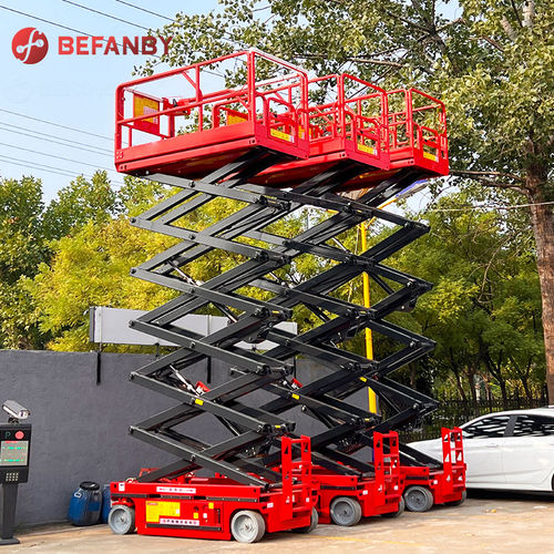 Mobile Scherenarbeitsbühne - BEFANBY - batteriebetrieben / hydraulisch / Werkstatt
