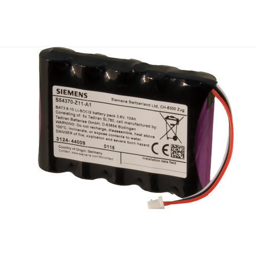 Lithium-Batterie - BAT3.6-10 - Siemens Fire Safety - zylindrisch / rechteckig