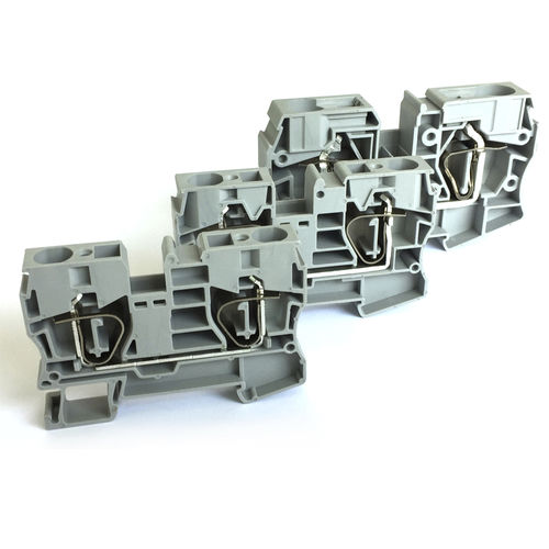 Klemmenblock auf DIN-Schiene - JUT3-10/16/35 series - Utility Electrical Co., Ltd. - Zugfederanschluss / Durchführung / einpolig