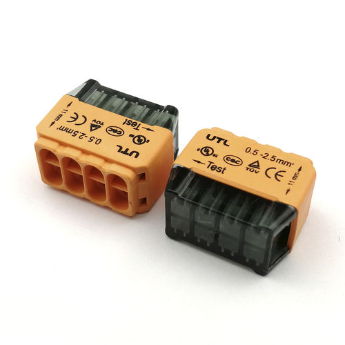 Push-in-Klemmenblock - UC42-08-GN - Utility Electrical Co., Ltd. - ohne Schrauben / Federdruck / mit Schnellanschluss