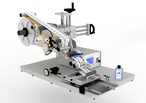 Halbautomatischer Etikettierer - ALmatic E - ALTECH - zur Oberseitenetikettierung / für selbstklebende Etiketten