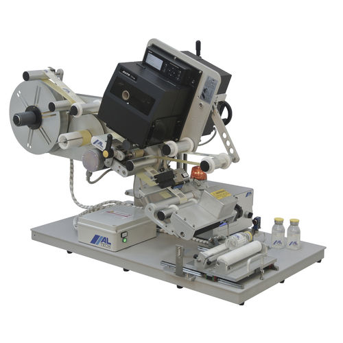 Halbautomatische Etikettiermaschine - ALmatic C - ALTECH - für Flaschen / für Rohre / für selbstklebende Etiketten