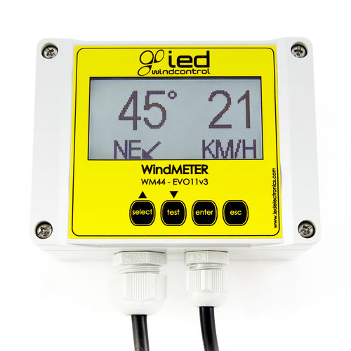 Windgeschwindigkeitsanzeiger - WM44-EVO11 V3 series - IED COMPANY - Frequenz / LCD / 3-stellig