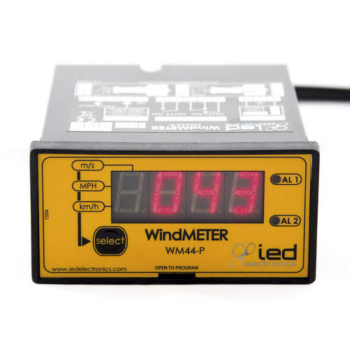 Windgeschwindigkeitsanzeiger - WM44-P V3 series - IED COMPANY - 3-stellig / Einbau / 4-20 mA