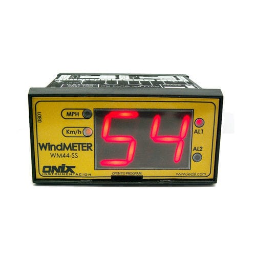 Windgeschwindigkeitsanzeiger - WM44-SS V3 - IED COMPANY - digital / LED / Einbau