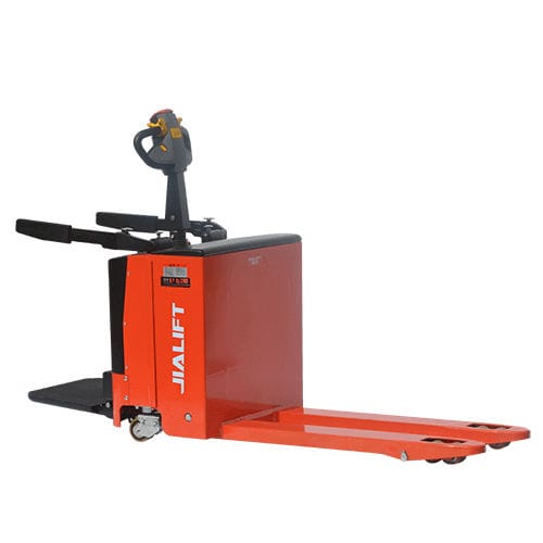 Hydraulischer Hubwagen - Sl20 - Zhejiang Jialift Warehouse Equipment Co., Ltd - mit Fahrerplattform / 24 V / kompakt