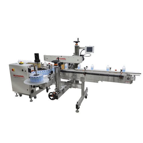 Automatische Etikettiermaschine - ECONOLINE FRONT/ BACK - Quadrel Labeling Systems - für Verpackung / für Kosmetikanwendungen / für die Abfüllindustrie