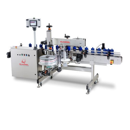 Automatische Etikettiermaschine - TECHLINE FRONT/BACK - Quadrel Labeling Systems - für Verpackung / für Kosmetikanwendungen / für die Pharmaindustrie