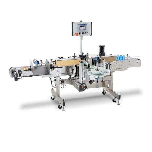 PLC-gesteuerte Etikettiermaschine - TECHLINE WRAP - Quadrel Labeling Systems - für Flaschen / für Verpackung / zur Unterseitenetikettierung