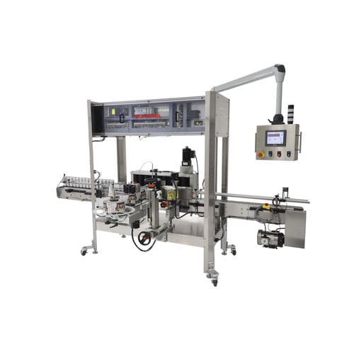 PLC-gesteuerte Etikettiermaschine - ProLine - Quadrel Labeling Systems - für Flaschen / Dosen / zur Seitenetikettierung