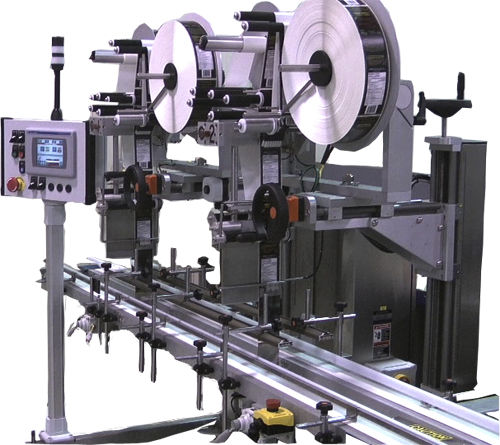 Automatische Etikettiermaschine - Quadrel Labeling Systems - zur Oberseitenetikettierung / zur Unterseitenetikettierung / für die Lebensmittelindustrie