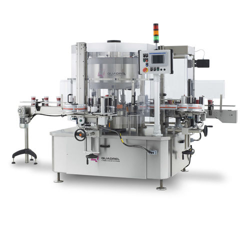 Etikettiermaschine mit hoher Drehzahl - Quadrel Labeling Systems - automatisch / für Flaschen / zur Seitenetikettierung