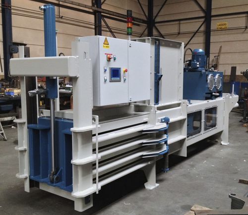 Ballenpresse für Textilien - HM - Valvan Baling Systems NV - horizontal / mit oberer Öffnung / Kanal