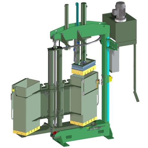 Ballenpresse für Textilien - VVH40C-DSK - Valvan Baling Systems NV - vertikal / mit Frontöffnung