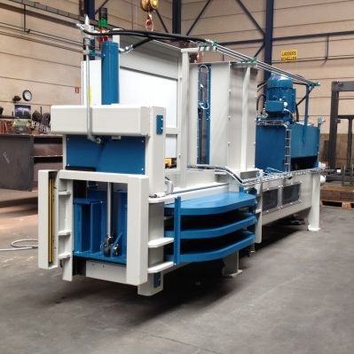 Ballenpresse für Textilien - HS - Valvan Baling Systems NV - horizontal / mit oberer Öffnung / Kanal