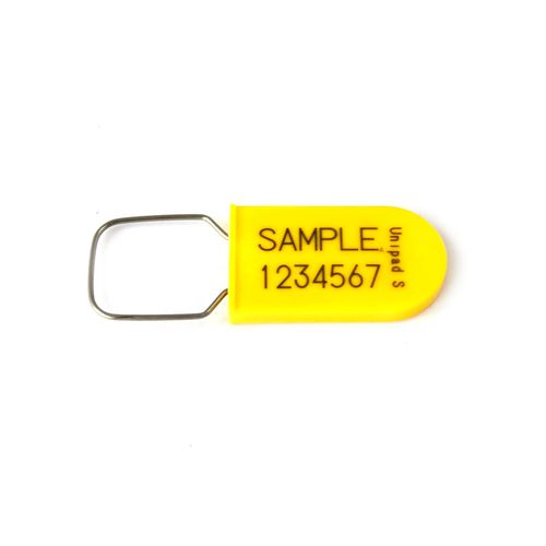 Polypropylen-Sicherheitsplombe - Unipad S - Universeal (UK) Ltd - Metall / für Vorhängeschloss / für Kisten