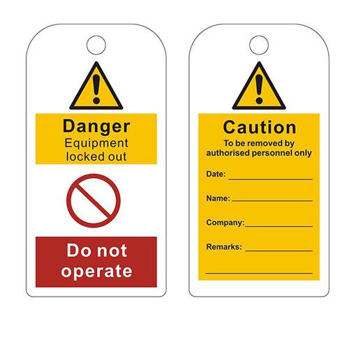 Bedrucktes Etikett - UVLOC-LT01 - Universeal (UK) Ltd - Sicherheit / regulatorisch / PVC
