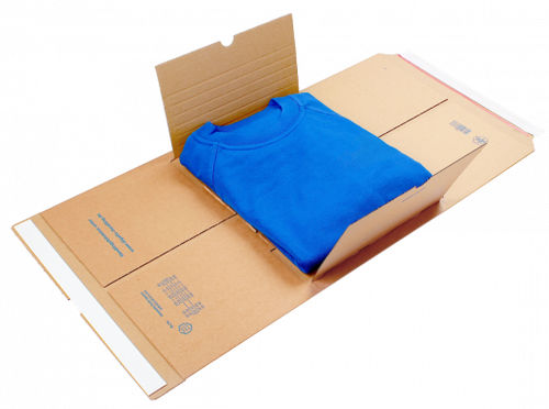 Kartonverpackung - GIGAFIX - DREI V GmbH - Umschlag / für Textilien / zusammenklappbar