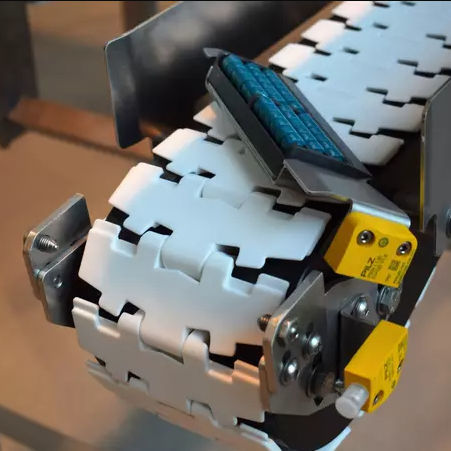 Modulare Transferkette - Euroflex GmbH - Kunststoff / Rollen / für die Lebensmittelindustrie