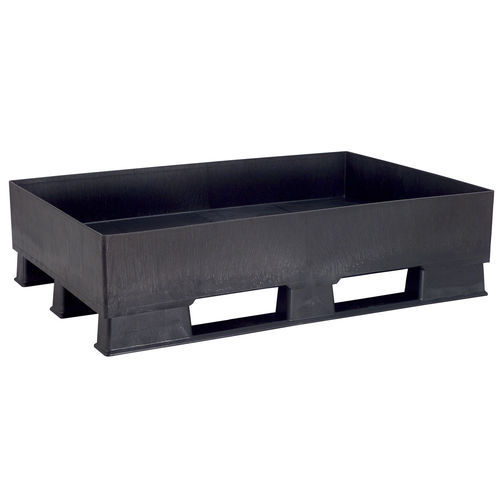 Polyethylen-Auffangpalette - 2556 series - Kiga GmbH - mit verzinktem Gitterrost