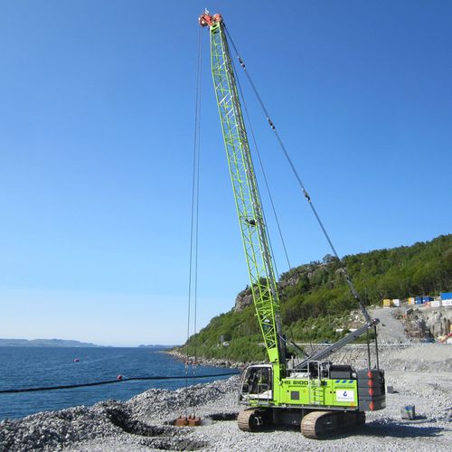 Kran auf Raupen - HS 8100 HD - Liebherr Excavators - Ausleger / für Baustelle / für Materialumschlag