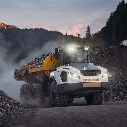 knickgelenkter Muldenkipper - Liebherr Excavators