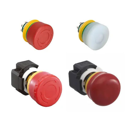 Federdruck-Drucktaster - XA series - IDEC - Notausschalter / IP65 / beleuchtet